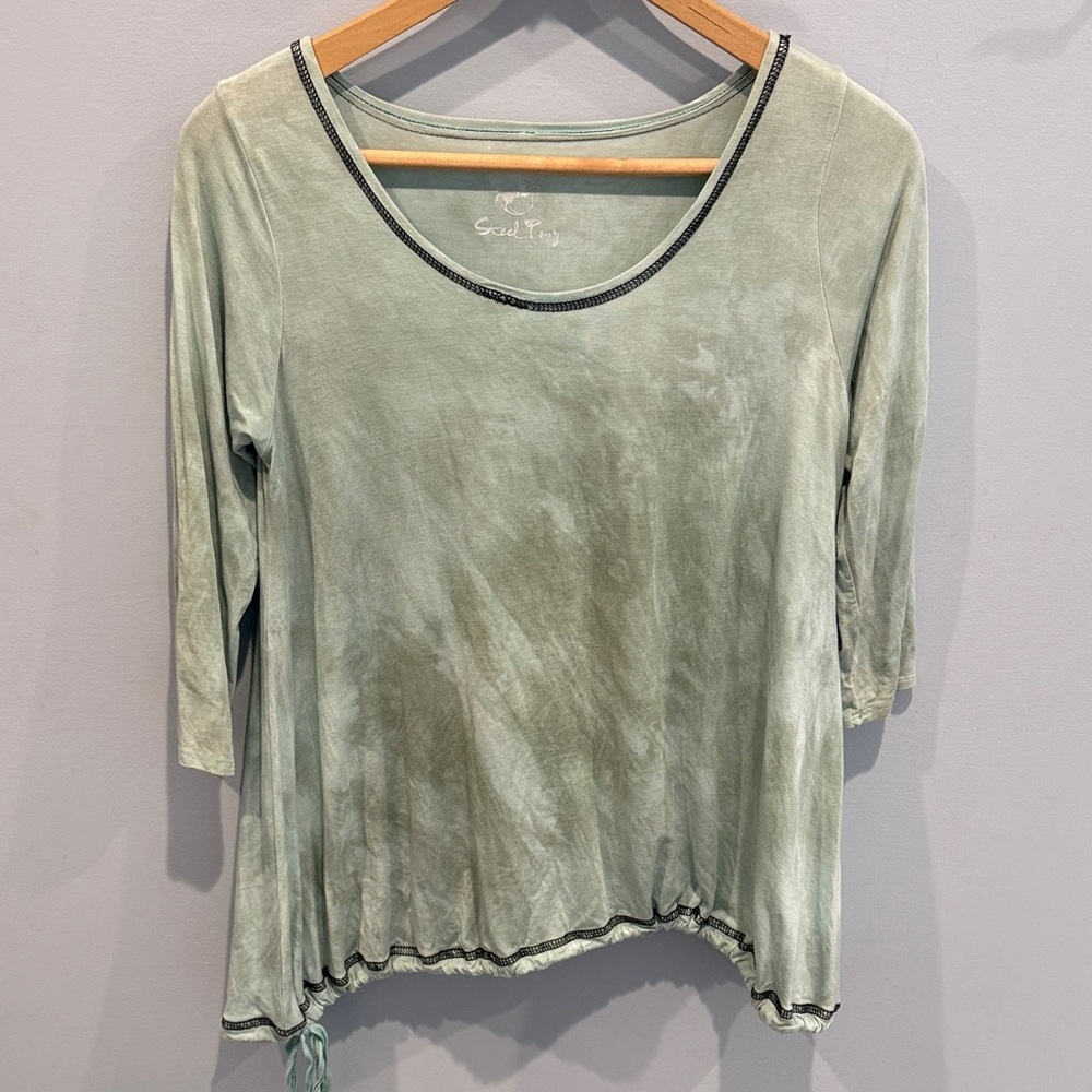 Steel Pony Women's Sage TieDye Top